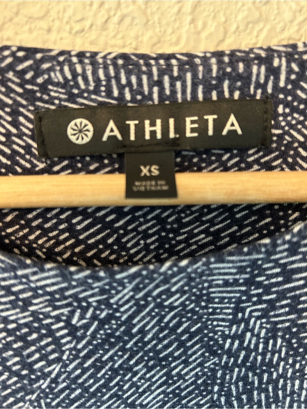 ATHLETA SANTORINI THERA DRESS NAVY BLUE/ WHITE SIZE XS - Picture 3 of 5